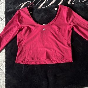 Lululemon long sleeve crop top